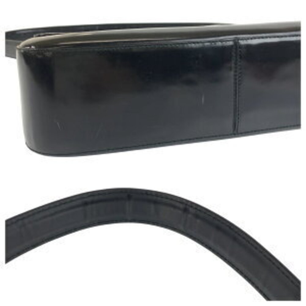 Prada shoulder black enamel bag handbag - Picture 6 of 10